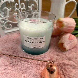 Vela de Bambú y Flor de Cerezo 🎋🌸